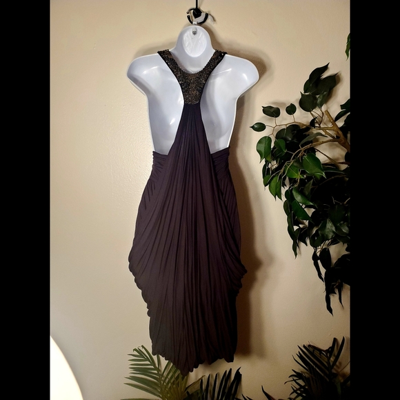 ALL SAINTS BEADED BLACK DRESS Size - 10 - Picture 2 of 7